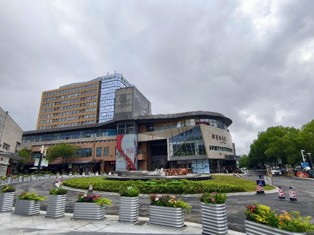 江浙沪门店户外外摆花箱定制 商铺门口花箱种植 商业街绿植景观一站式服务