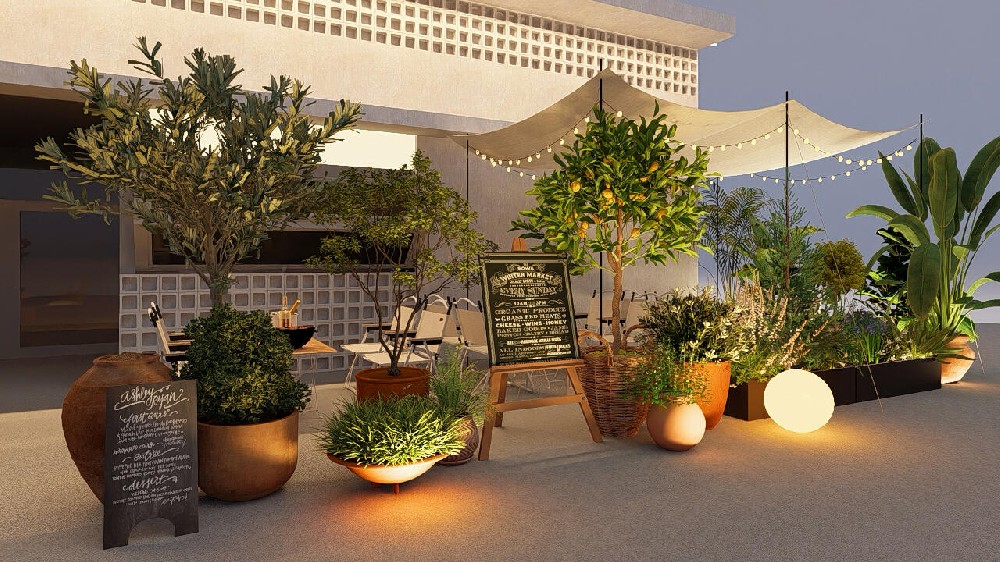 餐厅仿真植物造景全区域解决方案｜商用软装定制落地服务
