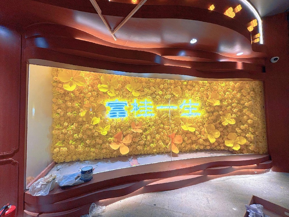 景区桂花糕伴手礼店仿真桂花软装解决方案｜苏州三棵树园艺